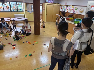 園見学の様子(ときわぎこども園)