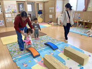 幼児のレースの様子