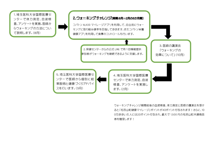R8ウォーキング事業フローチャート