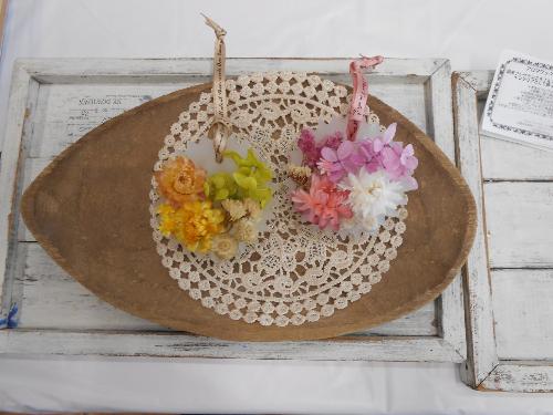 完成したアロマワックスサシェ