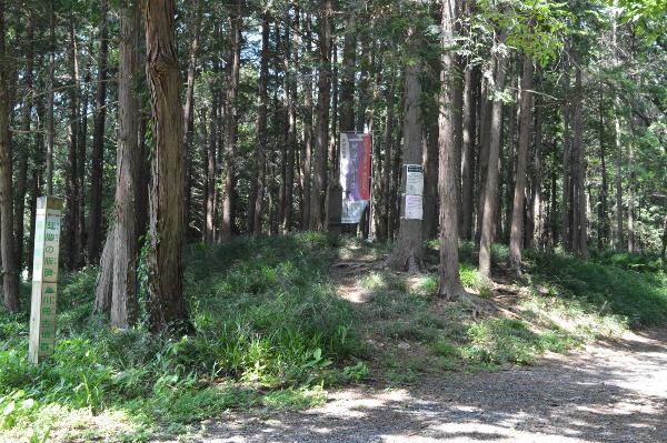 古墳の上の庚申塔