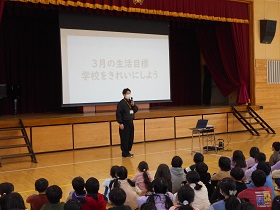 3月の全校朝会2